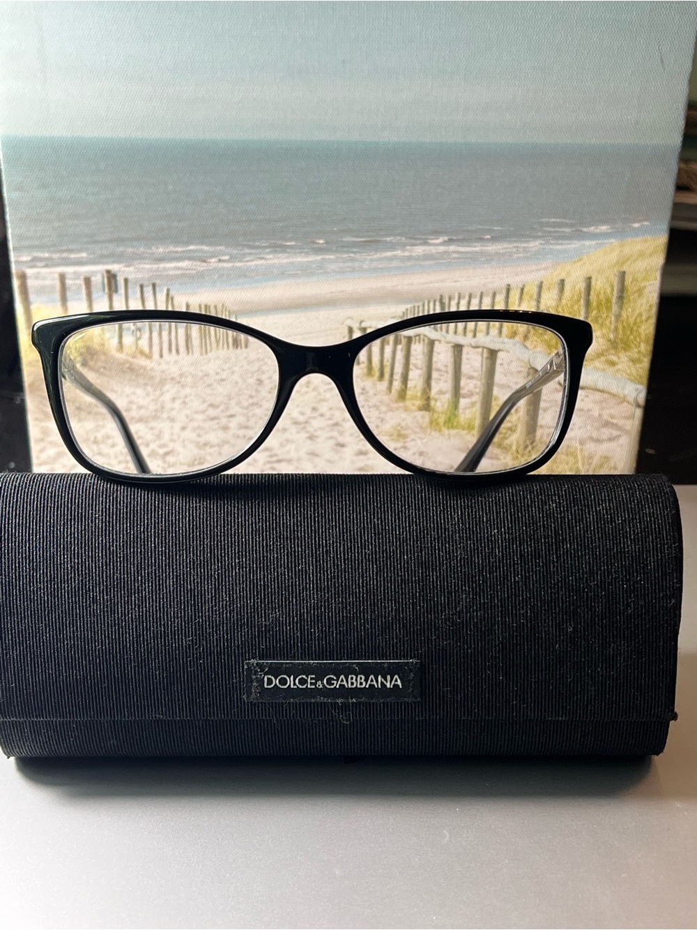Dolce & Gabbana Black Cat-Eye Optical Glasses